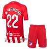 Camisola + Calções Atlético Madrid M.Hermoso 22 Criança Equipamento 1ª 23/24